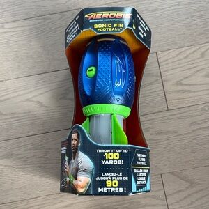 Aerobie Sonic Fin Football in Blue and Green